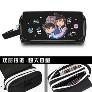 名侦探柯南文具盒动漫怪盗基德高颜值笔袋小学生大容量男生铅笔盒