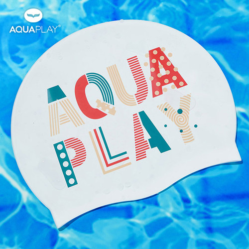 AQUAPLAY护耳硅胶长发大头围泳帽