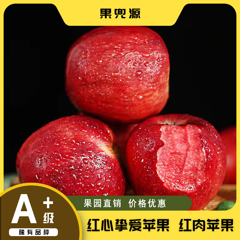 新疆阿克苏红心红肉苹果圣诞礼盒