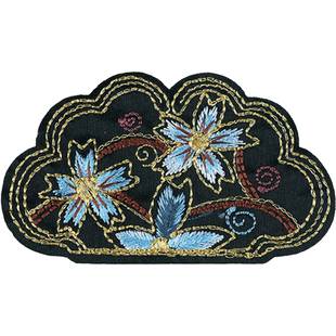 对称民族风包包绣片香包刺绣布片口金包装饰布贴手工DIY复古装饰