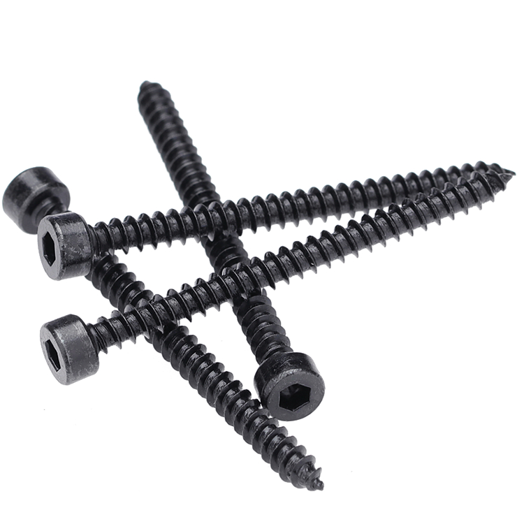 盖驰黑色杯头内六角自攻螺丝钉
