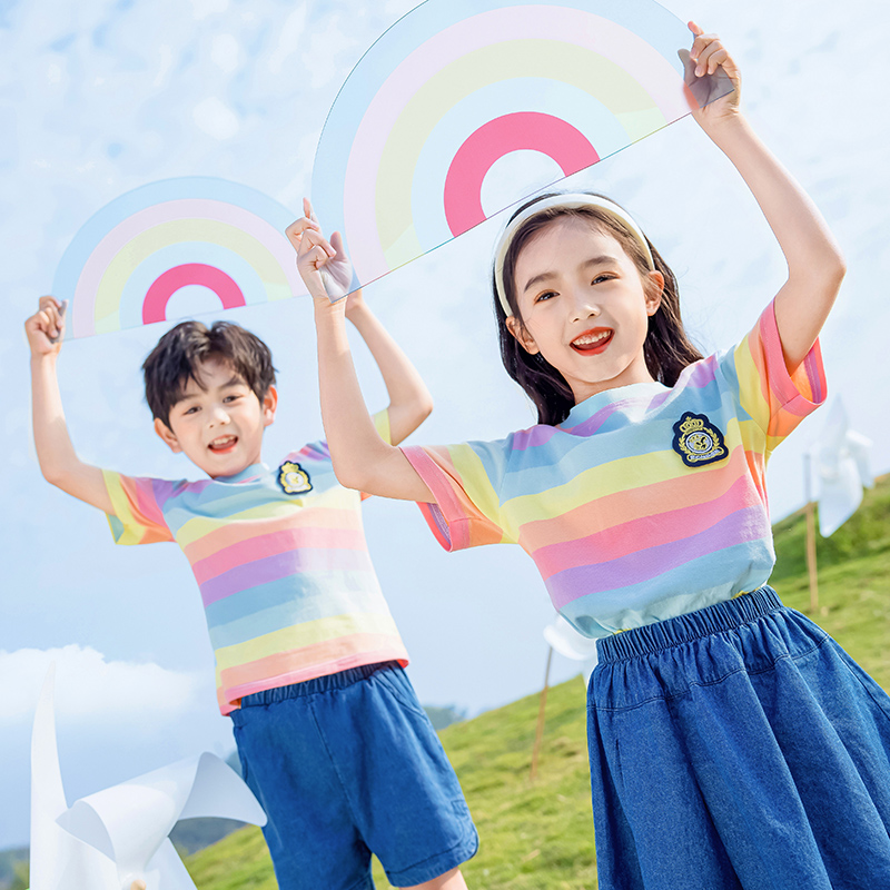 六一儿童表演出服幼儿园园服夏季毕业拍照服小学生班服亲子运动会使用感如何?