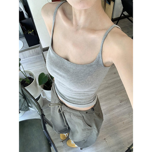 美式辣妹性感吊带小背心女夏季