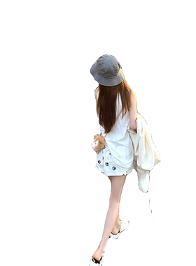 狗狗脚印运动白色短裤女夏季2024
