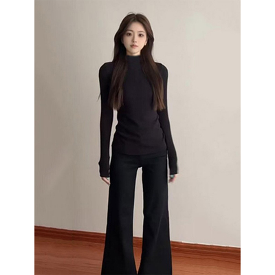 半高领打底衫女内搭可外穿秋冬季