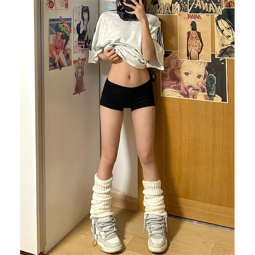 辣妹弹力紧身牛仔超短裤女夏季