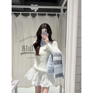 内搭打底针织衫 修身 上衣 毛衣女秋冬季 韩系学院风假两件条纹polo衫