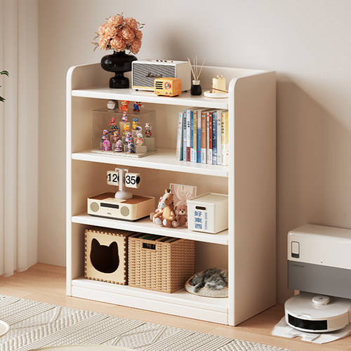 实木小柜子储物柜落地书架