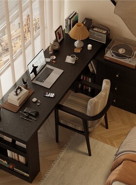 转角书桌家用学习桌子卧室女生梳妆台书柜一体实木l型拐角电脑桌