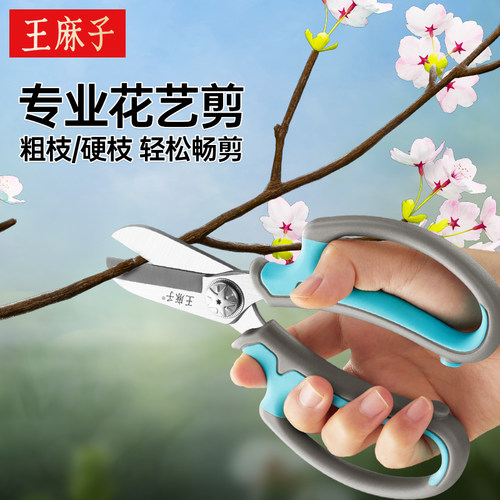 【王麻子】专业花艺剪刀锋利修枝