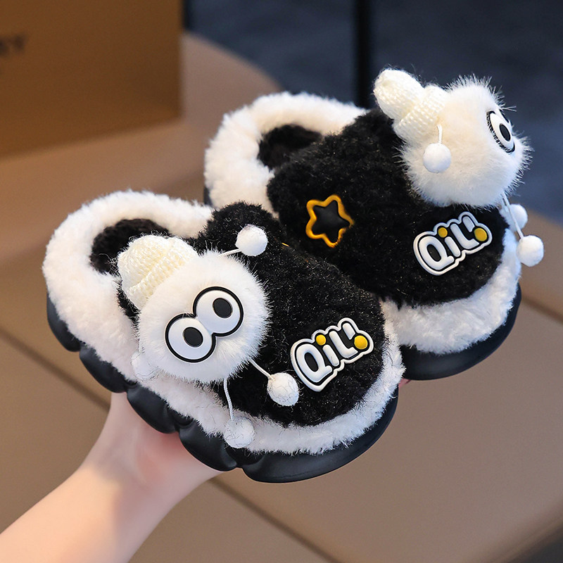 2025秋冬季儿童棉拖鞋女童