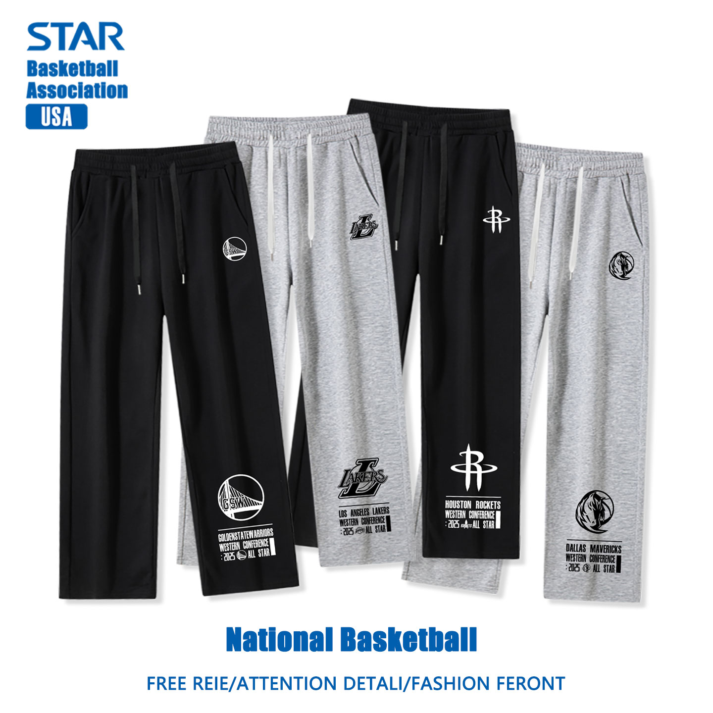 秋冬加绒篮球运动球裤直筒长裤