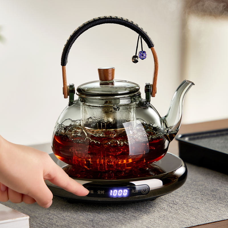 忆壶茶煮茶壶玻璃提梁壶蒸煮茶器养生小型烧水壶泡茶电陶炉套装