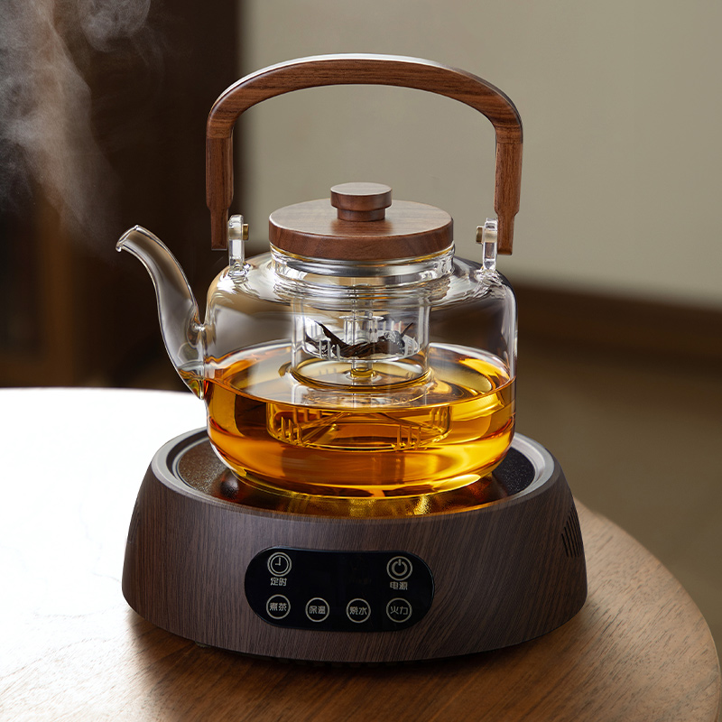 电陶炉玻璃蒸煮茶壶家用养生泡茶壶耐高温烧水煮茶器小型茶炉套装