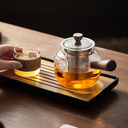 忆壶茶玻璃泡茶壶耐高温茶具单壶泡茶家用客厅侧把壶冲茶器沏茶壶