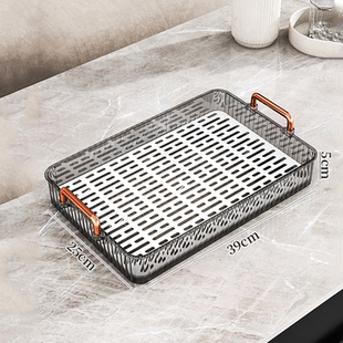 忆壶茶沥水茶盘家用2026新款厨房客厅茶杯托盘茶几轻奢高档水果盘