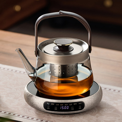 【316L不锈钢】家用高档玻璃茶壶