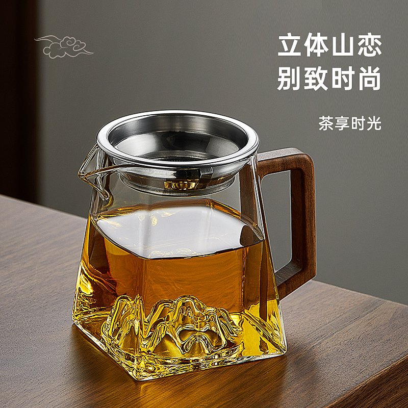 忆壶茶玻璃公道杯茶漏套装加厚耐热高档茶海分茶器日式分茶杯茶具