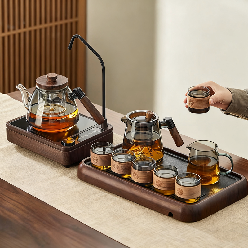 忆壶茶电陶炉煮茶壶套装2025新款家用自动抽上水烧水煮茶功夫茶具