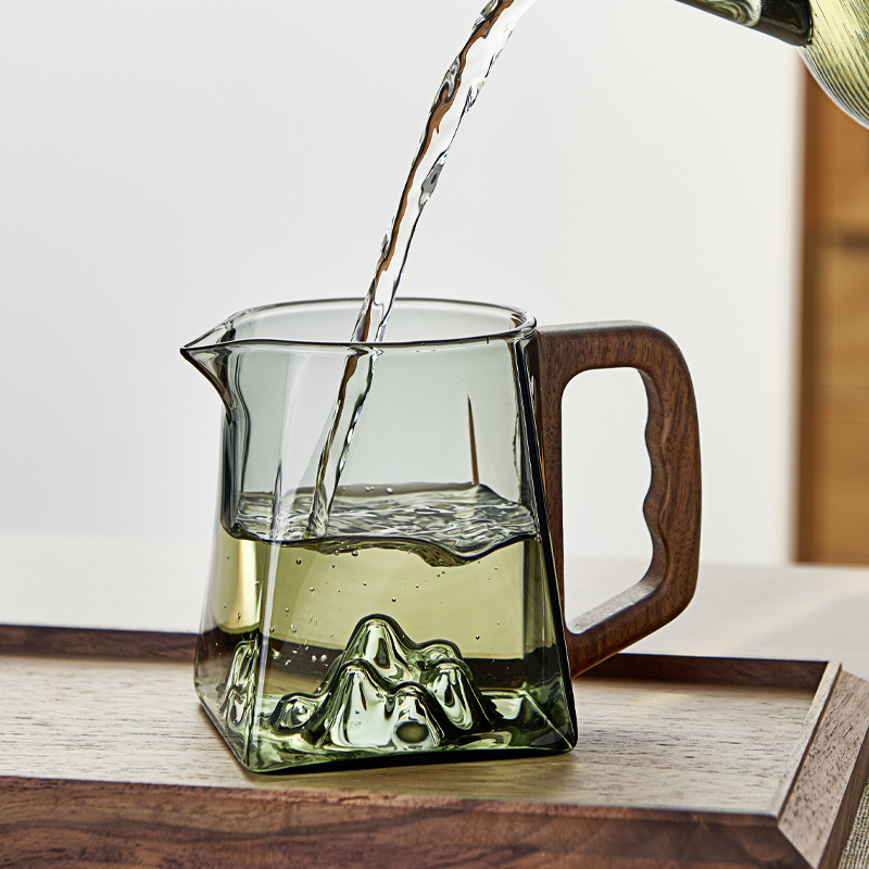 忆壶茶耐高温玻璃公道杯分茶器