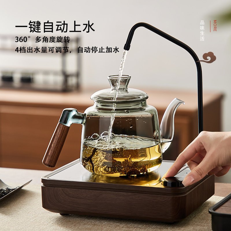 忆壶茶电陶炉煮茶壶玻璃小型煮茶器自动抽上水2026新款茶台烧水壶