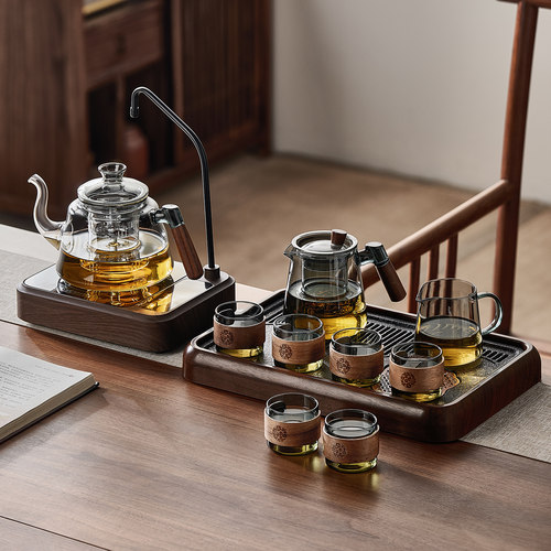 【自动上水】玻璃煮茶壶套装