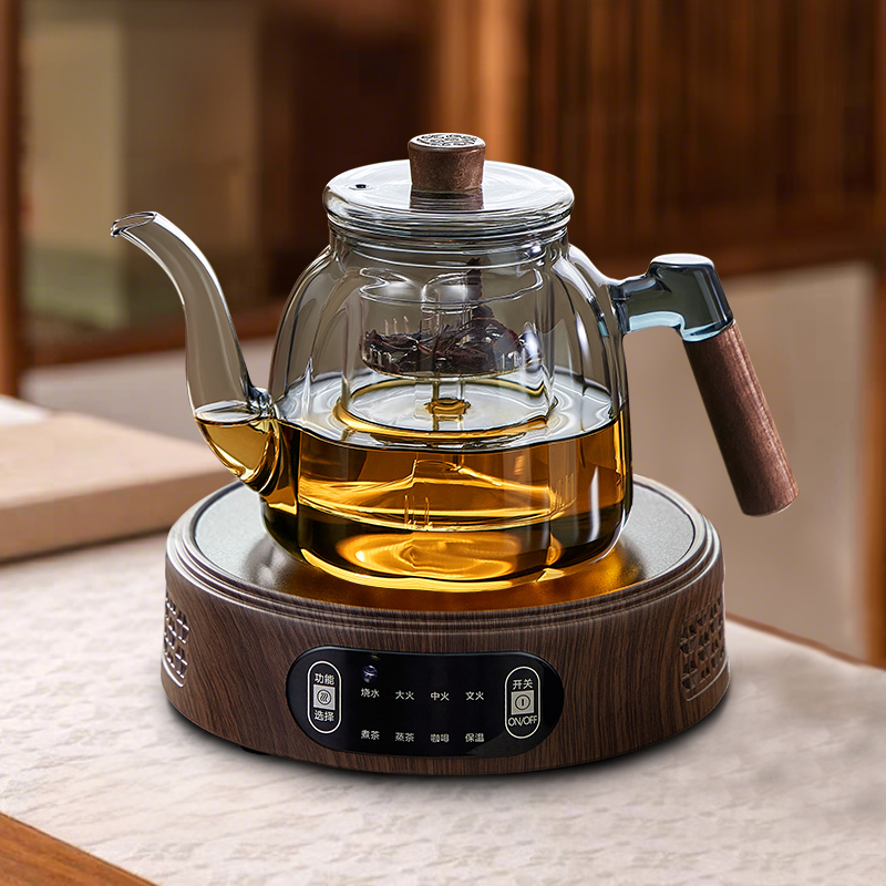 【八档调节】蒸煮一体玻璃茶壶