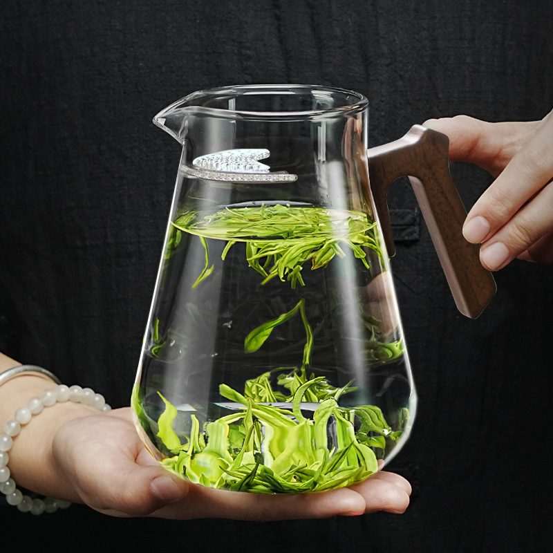 忆壶茶泡茶壶大容量玻璃月牙过滤杯泡茶器绿茶专用茶具泡茶分茶器