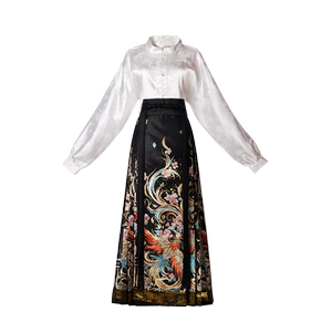 凤舞九天原创马面裙套装汉服女2024新款秋季改良织金妆花明制古装