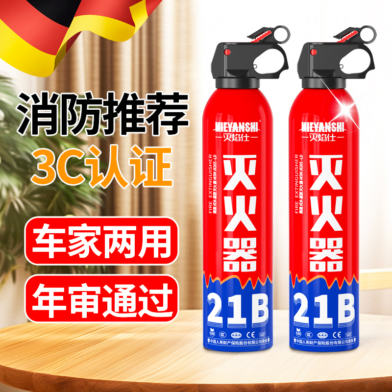 灭焰仕21B车载灭火器小型便携式