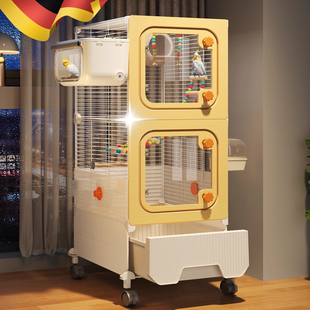 德国鸟笼子鹦鹉专用新型防溅大号家养玄凤牡丹小太阳家用豪华别墅