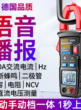 德国新款钳形万用表全智能电工专用数字高精度自动dt9205a表
