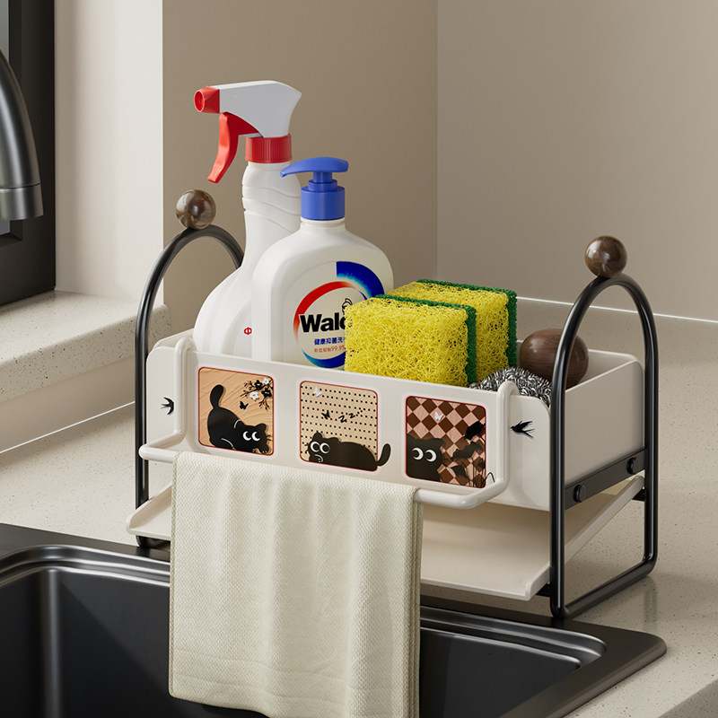 厨房抹布置物架水槽海绵钢丝球沥水架子台面多功能洗碗布收纳挂架,厨房/烹饪用具,厨房置物架/置物柜/角架,淘宝优惠券,粉丝福利购,淘宝优惠卷