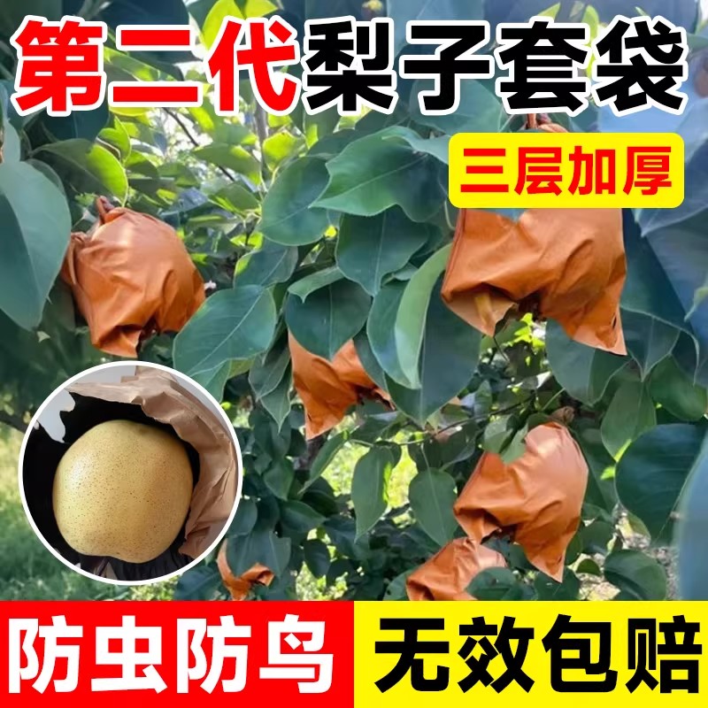梨子套袋水果套袋防虫防鸟神器秋月梨黄金梨专用套袋果蔬专用纸袋
