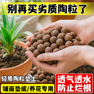 陶粒垫底养花专用防烂根彩色水培多肉花盆铺面陶粒土鱼缸透气专用