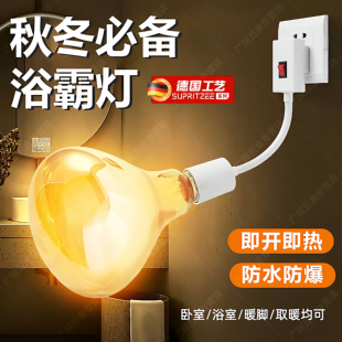 德国浴霸灯暖壁挂式取暖器洗澡间卫生间浴室用挂壁式免打孔暖灯泡