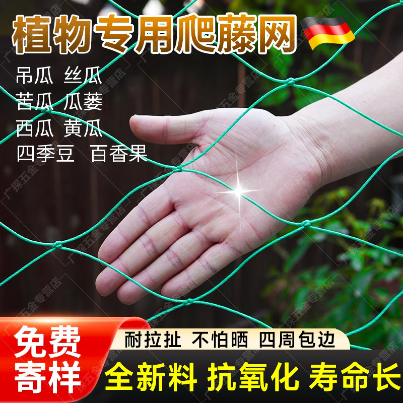 爬藤网植物花卉豆角丝瓜蔬菜黄瓜苦瓜葡萄农用种植新型网格攀爬网