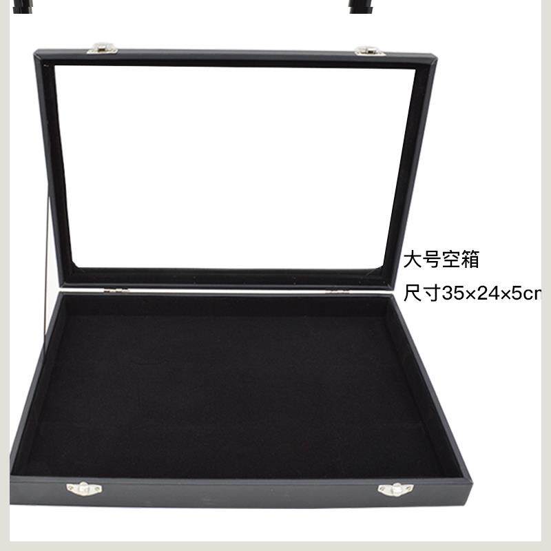 绒布首饰收纳盒小号饰品展示盒项链手镯戒指耳钉盒子带盖珠宝箱