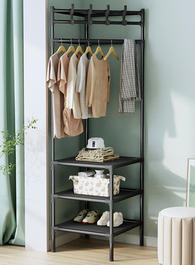 角衣架落地卧室角衣架储物架三角形角简易室内家用衣架628416