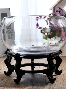 养花水养盆栽器皿创意水培插花玻璃花瓶绿植容器大口径大肚缸透明