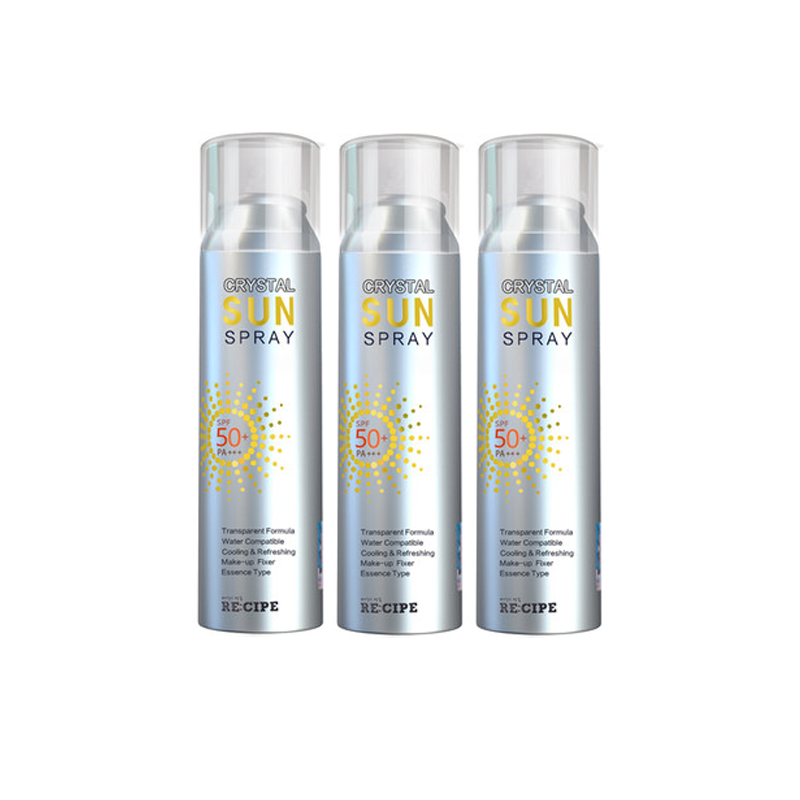 【3瓶】RE:CIPE/玥之秘 水晶防晒喷雾 SPF50+ PA+++ 150ML*3香港