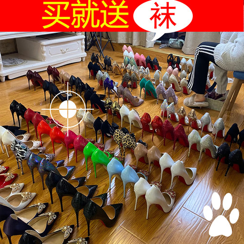 闲置二手女士鞋高跟鞋运动鞋送wa