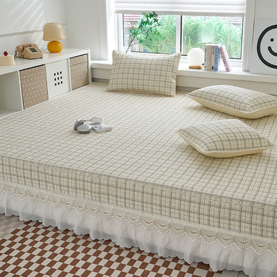 春荣纯棉双层边榻榻米炕盖