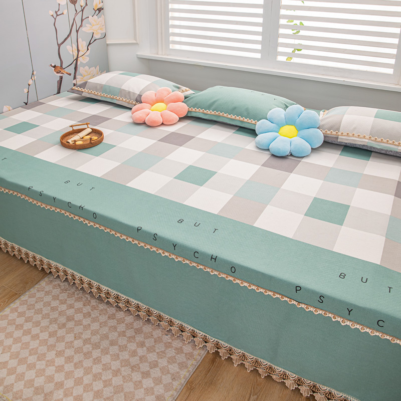 小清新简约定制榻榻米的专用床盖四季通用超防滑绗缝床单炕盖垫子