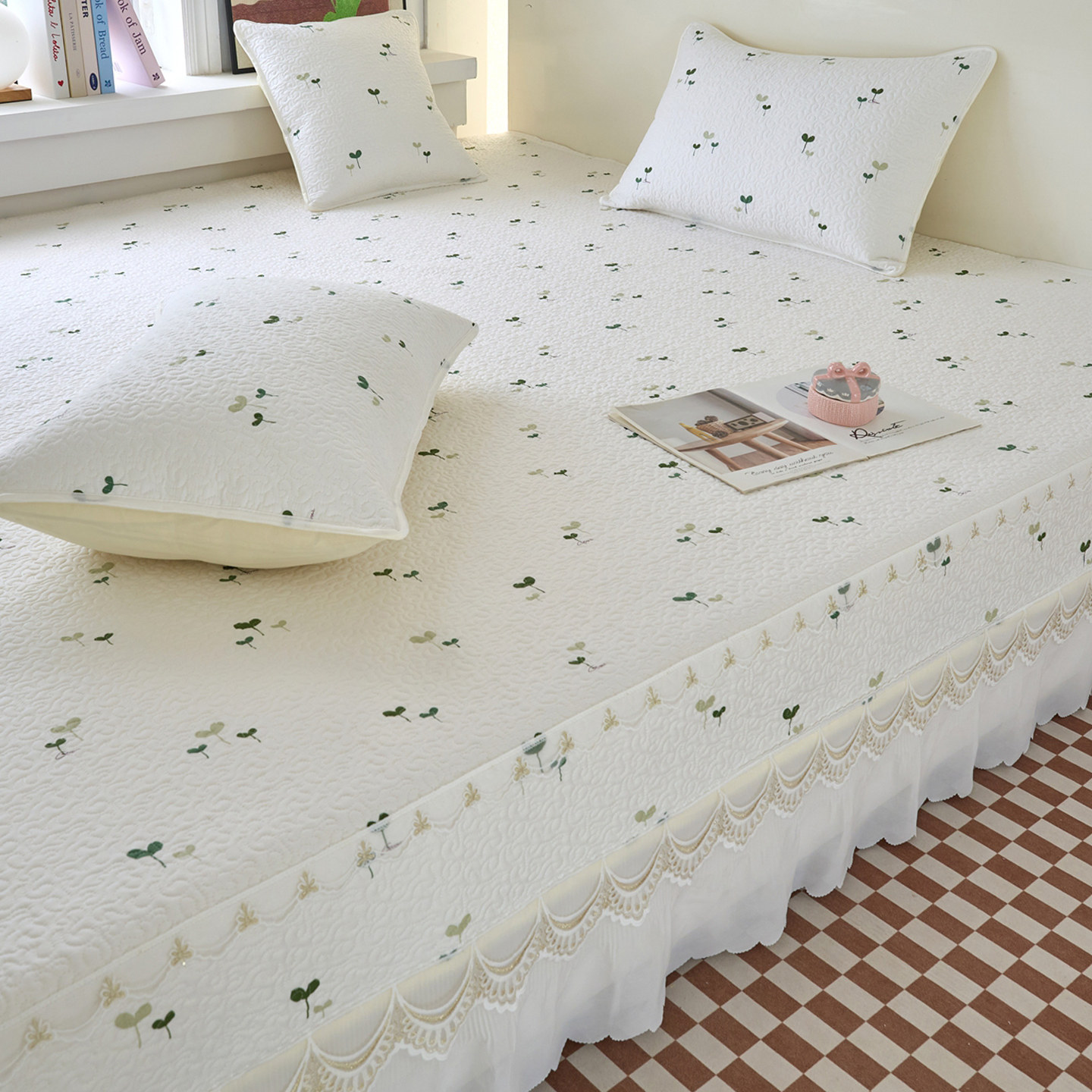 春荣纯棉双层边榻榻米炕盖