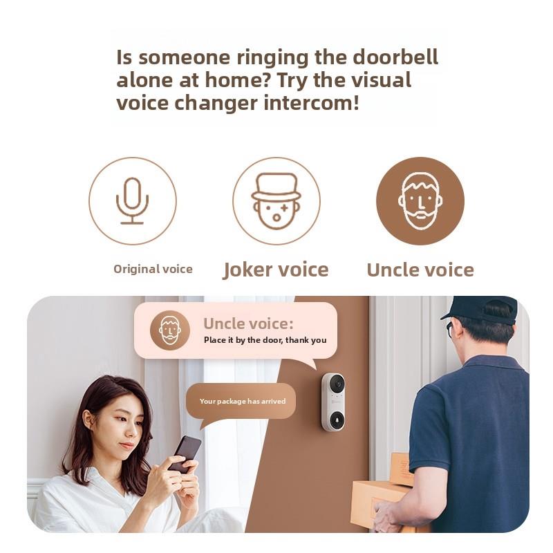 萤石监控摄像头免插电摄影家用手机远程可视门铃电子猫眼CP3 LITE