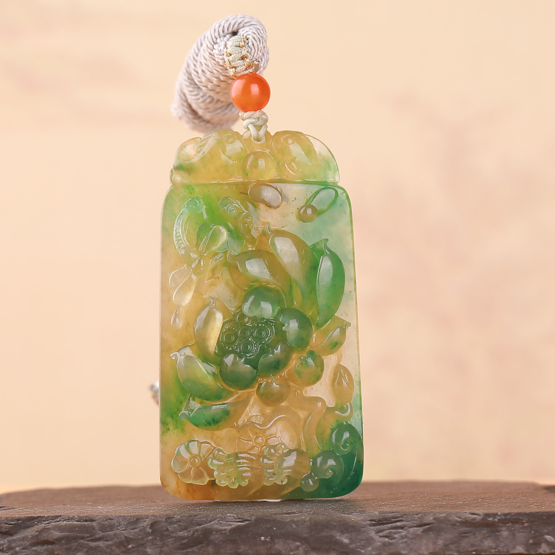 天然老料冰天蓝料独山玉莲花玉佩复古女款富贵平安收藏工艺品