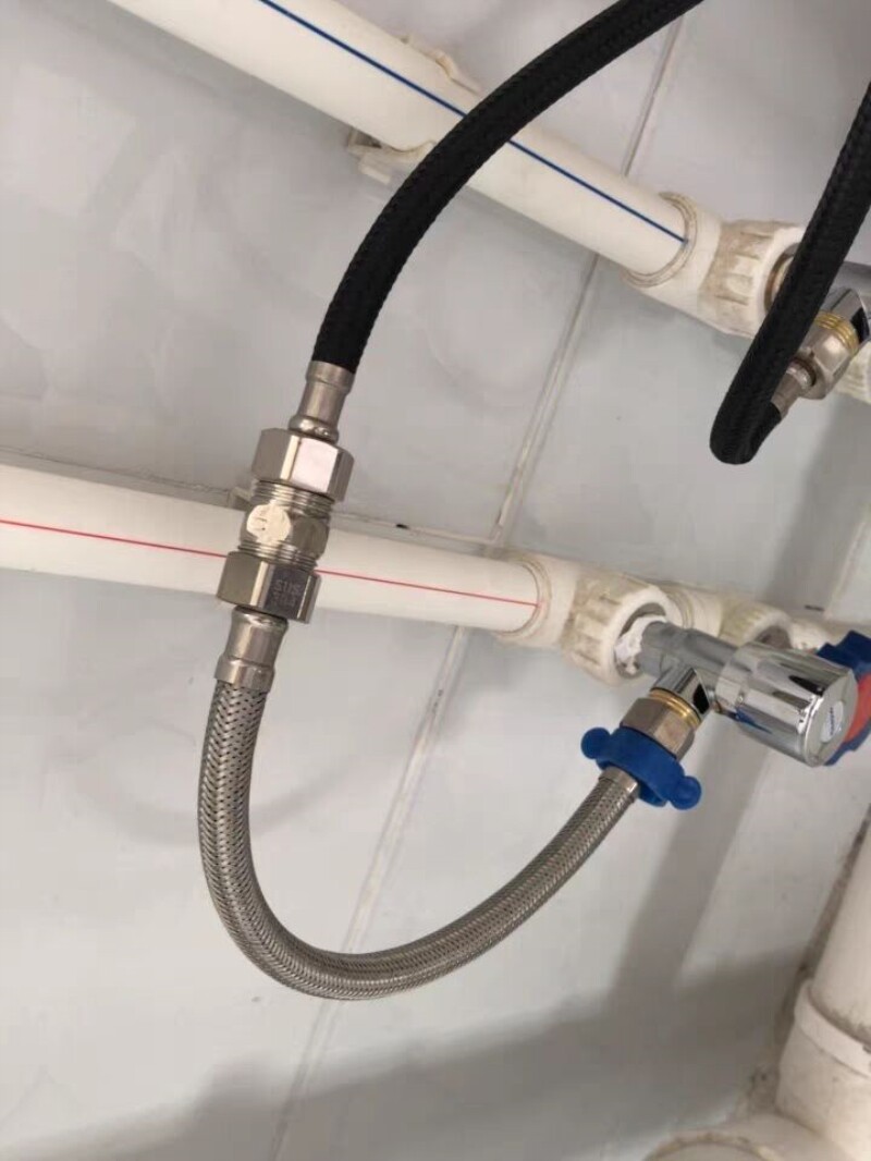 进水冷热4分家用马桶不锈钢高压编织金属304不锈钢进水软管软管