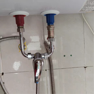 混水阀浴室电热水器通用配件淋浴U型水龙头冷热 开关家用水阀明装