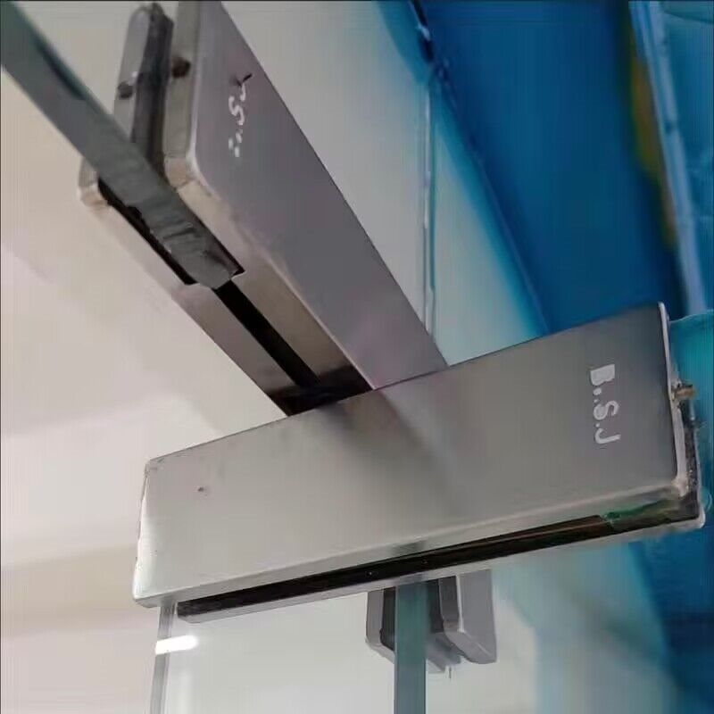 玻璃门上门夹点夹顶夹无框上下门夹地弹簧曲夹一字拐角夹直角夹